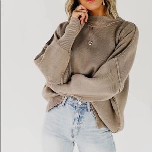 Mod Boutique oversized tan sweater